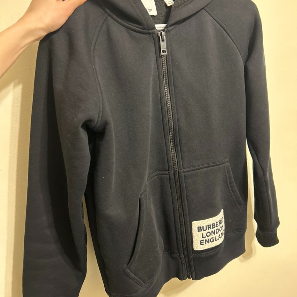 Burberry Black Zip Hoodie